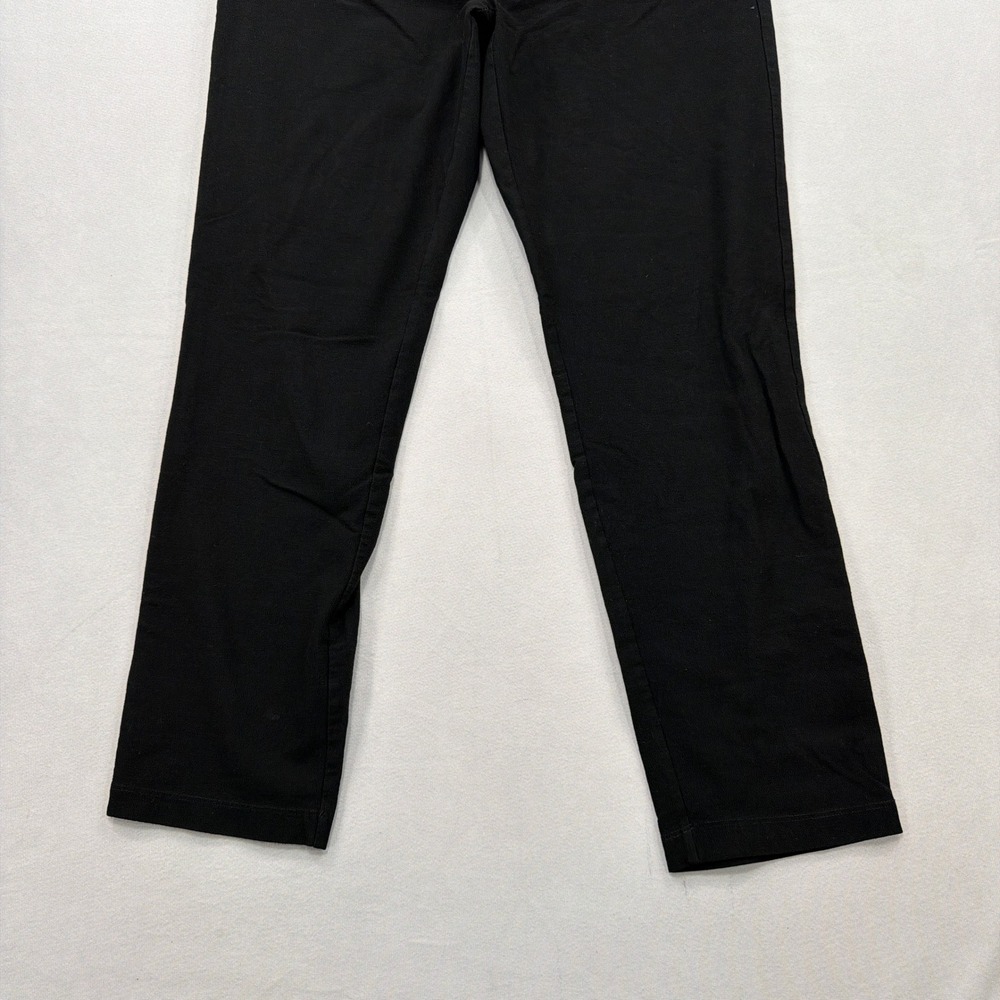 Eileen Fisher Pants Stretch Crepe Slim Ankle Pull On Black Womens Size SP - Picture 2 of 8